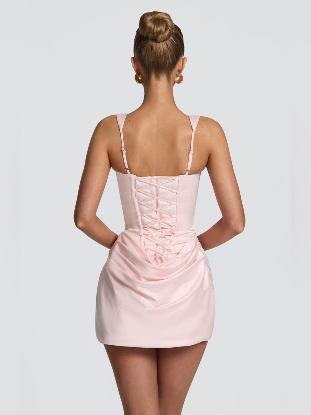 BABYBOO Blush Pink Imogen Corset Mini Dress, Size XS - Picture 4 of 7